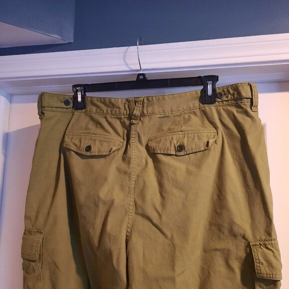 Madewell Cargo Pants Womens 16W Olive Low Slung Slouch Straight Utility Military - Picture 5 of 13